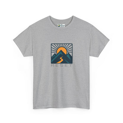 RESET T-Shirt – Motivational Sunrise Tee