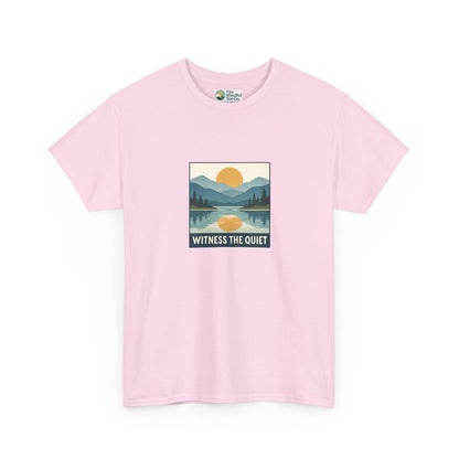 Witness the Quiet T-Shirt - Nature Mindfulness Sunset  Tee
