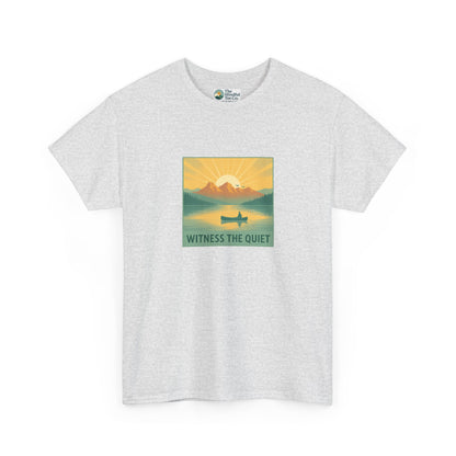 Witness the Quiet T-Shirt - Nature Mindfulness Canoe  Tee