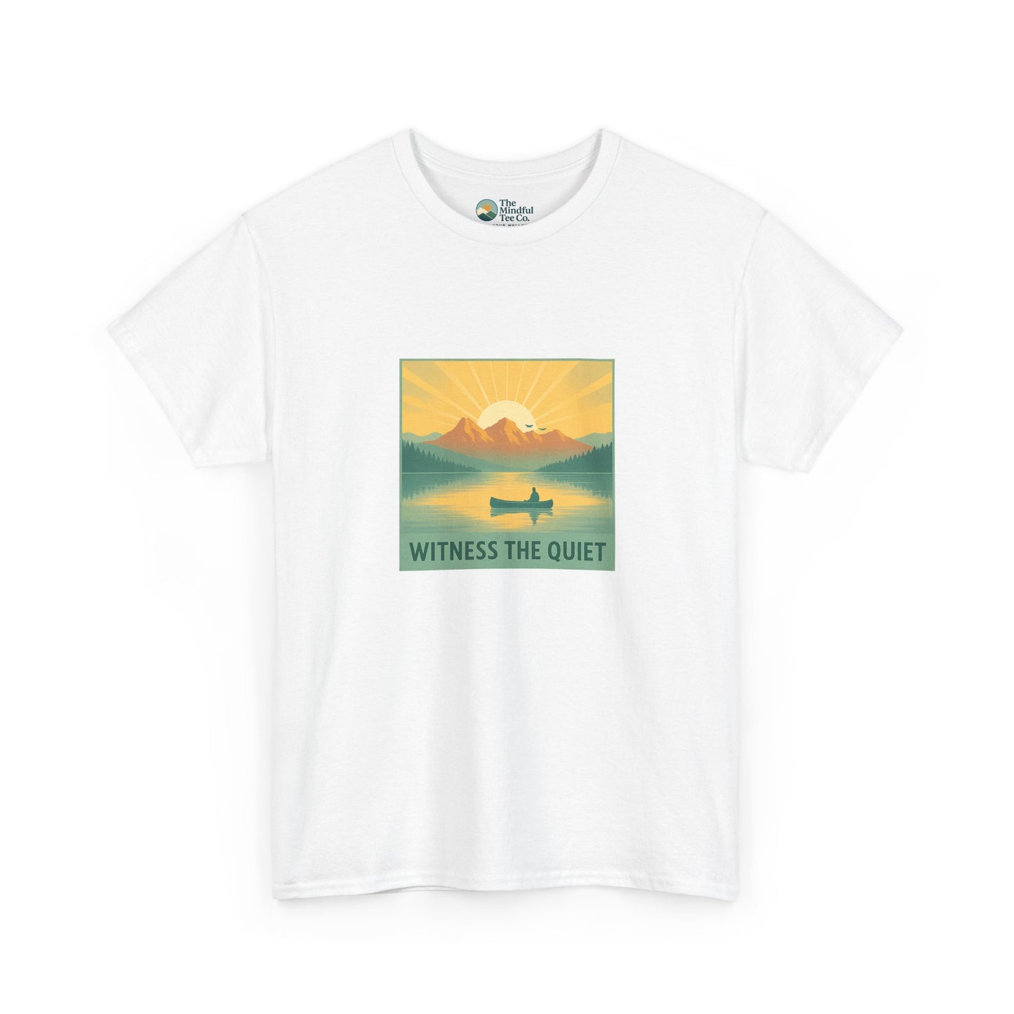 Witness the Quiet Canoe T-Shirt – Nature Mindfulness  Tee