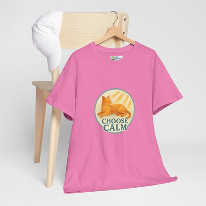 Choose Calm T-Shirt – Relaxing Cat Tee