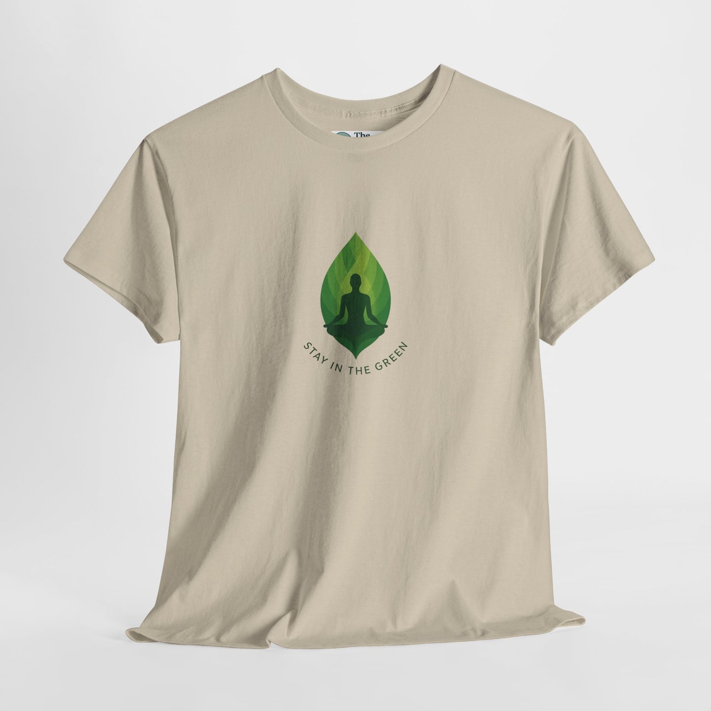 Stay in the Green T-Shirt – Minimalist Meditation Tee