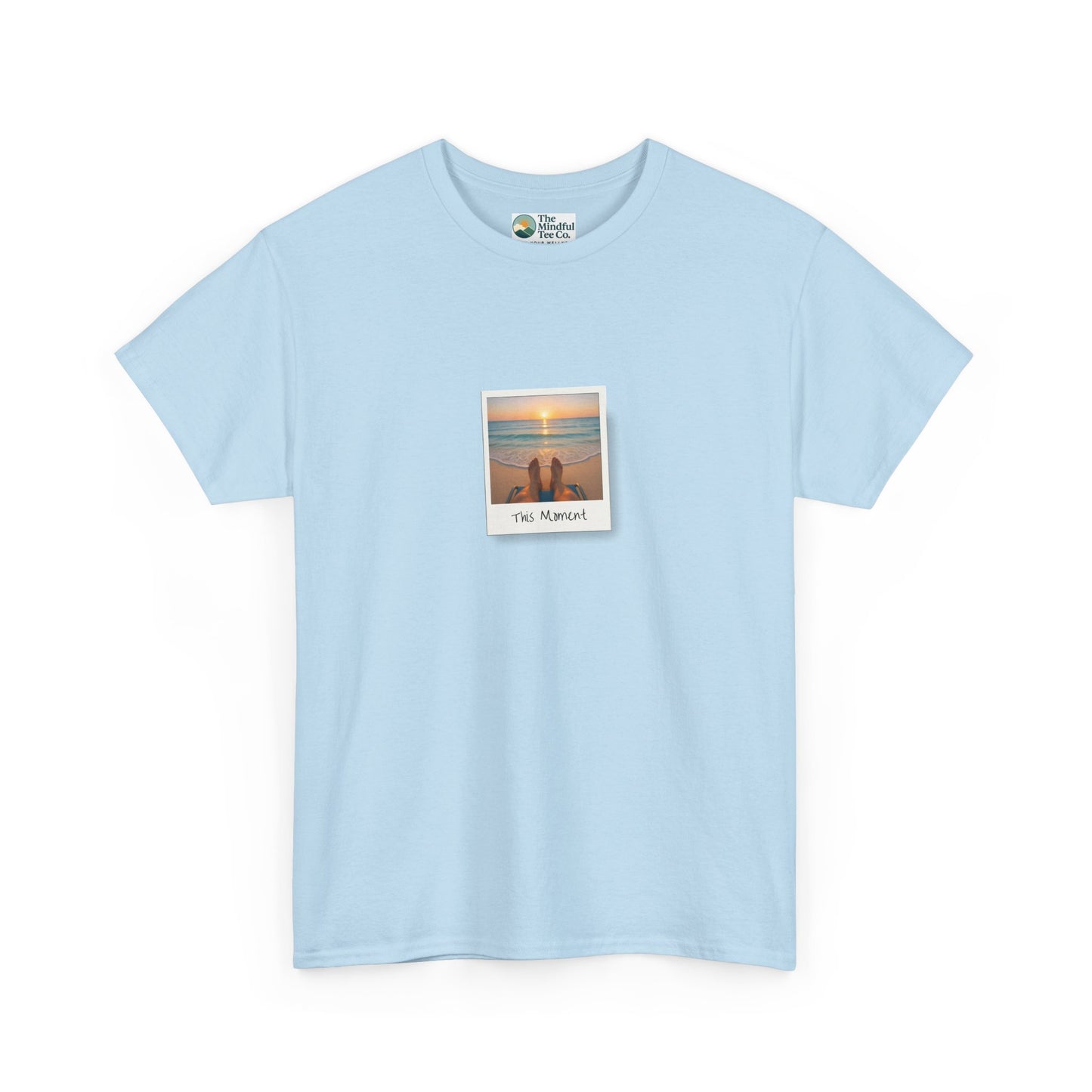 This Moment T-Shirt - Ocean Sunset Mindfulness Tee