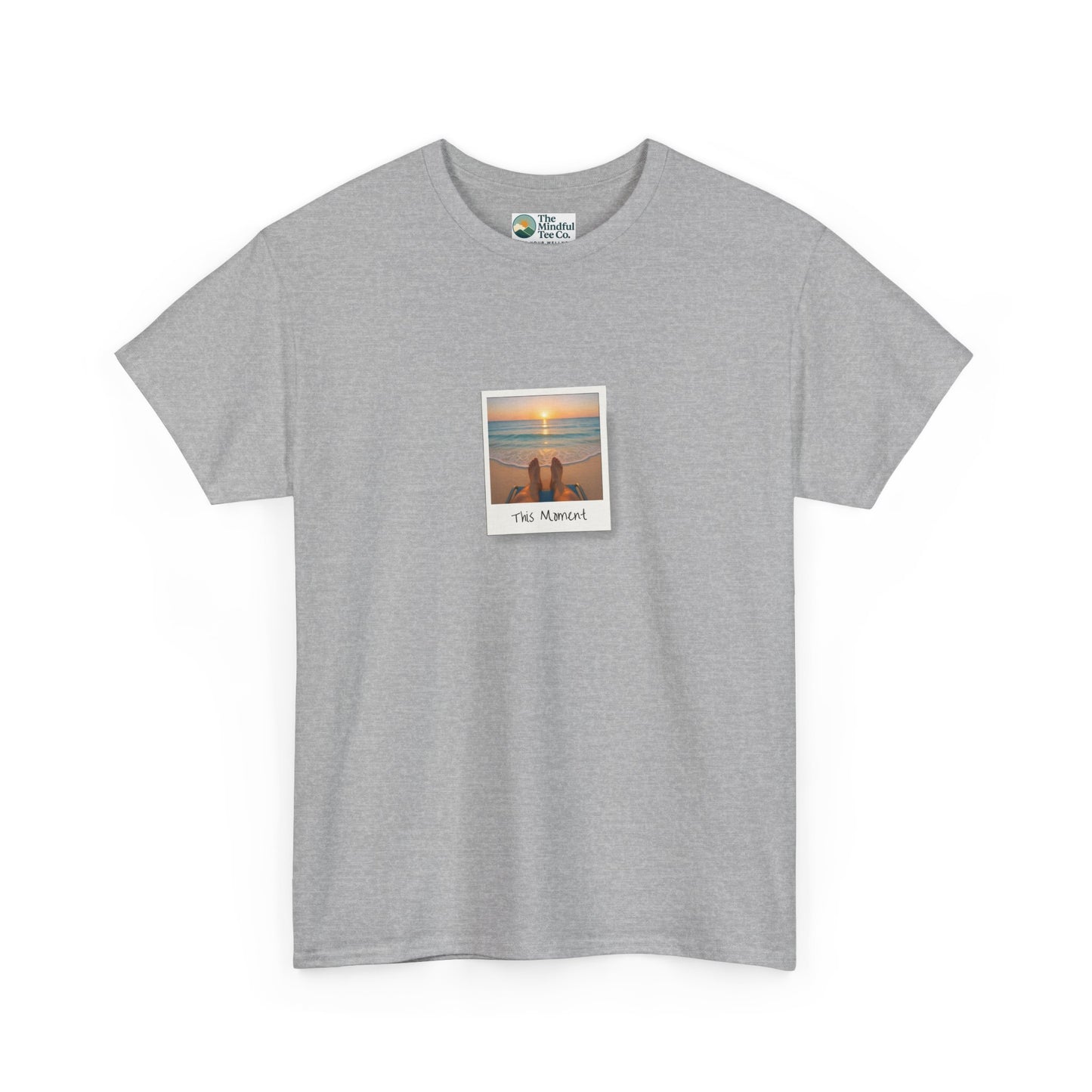 This Moment T-Shirt - Ocean Sunset Mindfulness Tee
