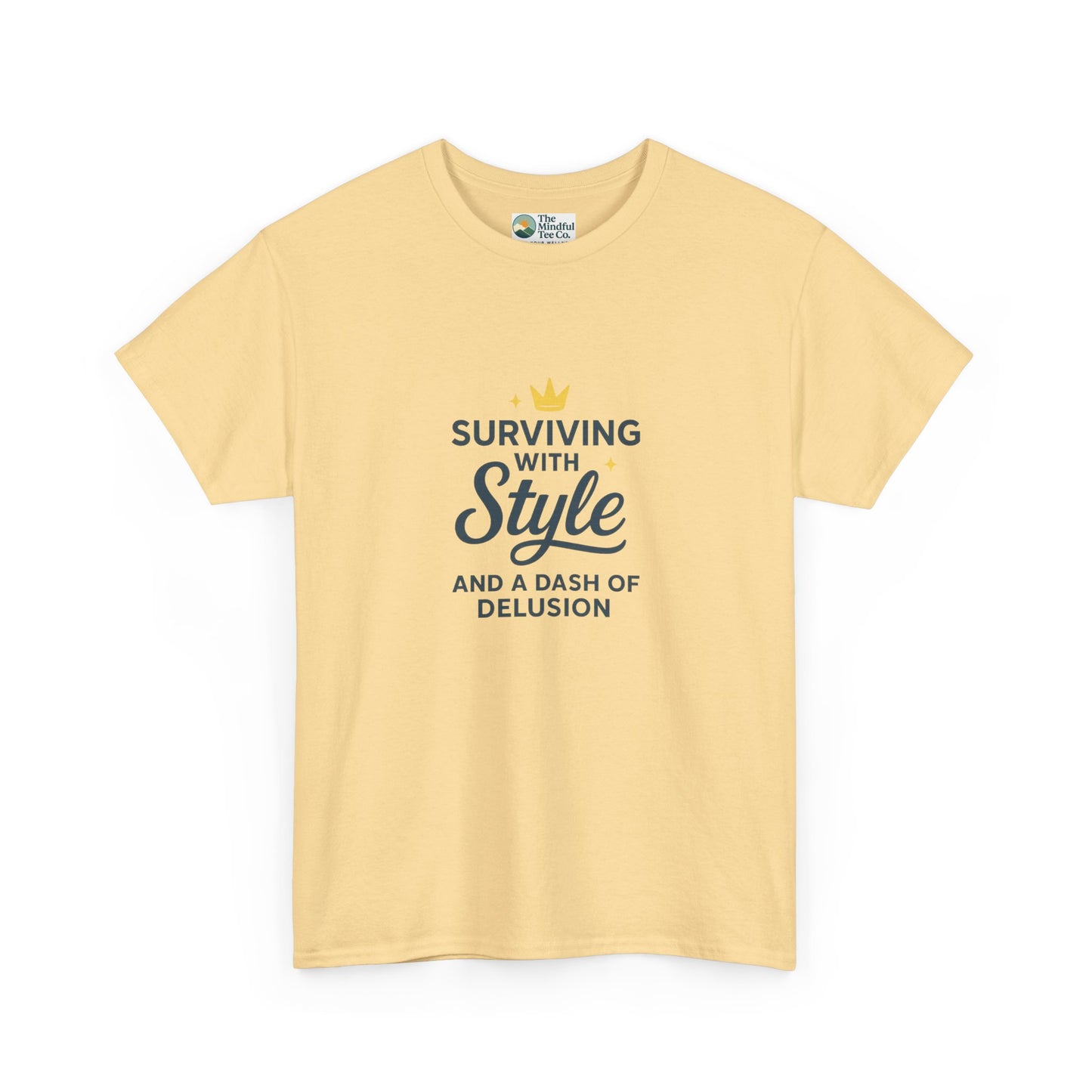 Surviving with Style T-Shirt – Mental Health & Self-Care Tee