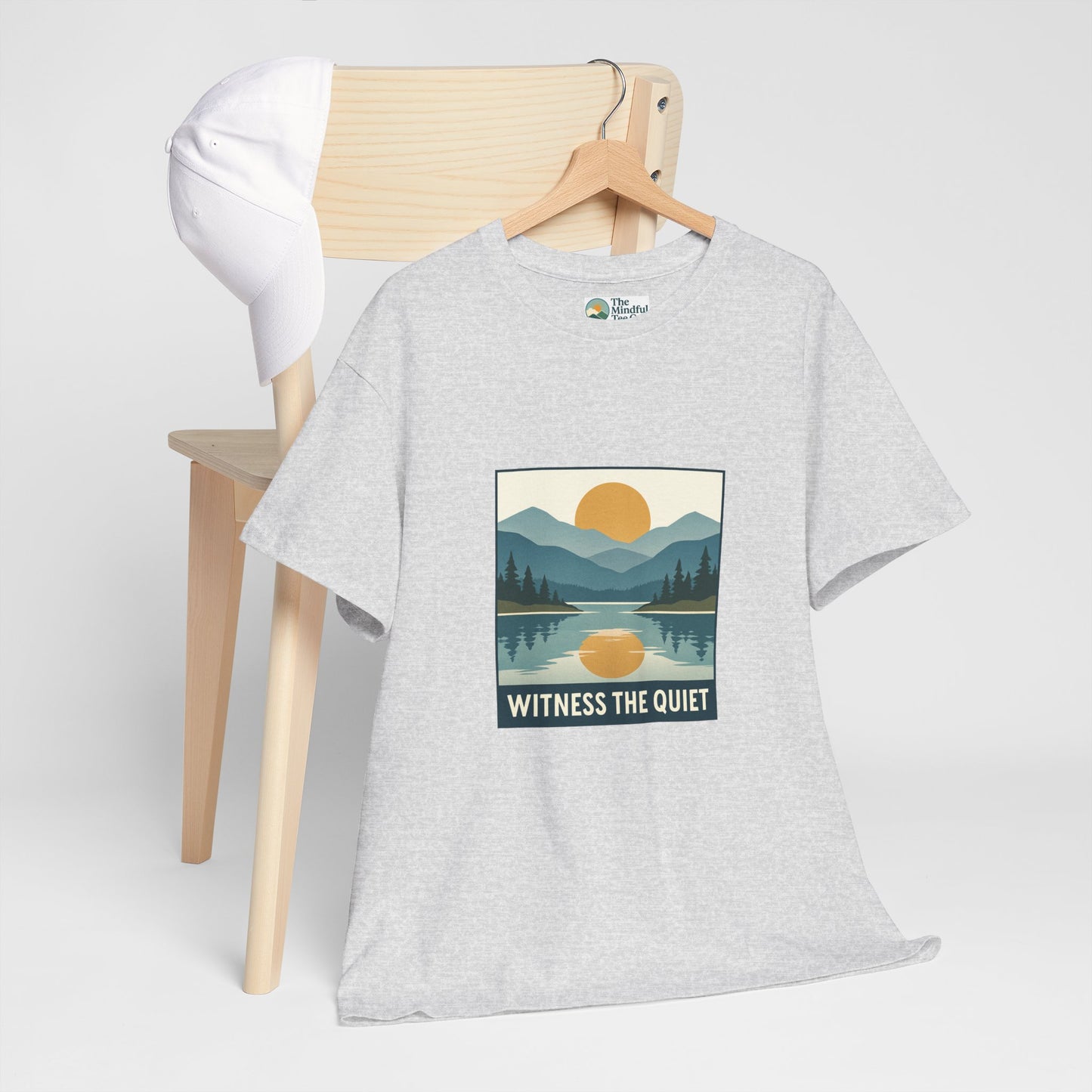 Witness the Quiet Sunset T-Shirt - Reflection Mindfulness Tee