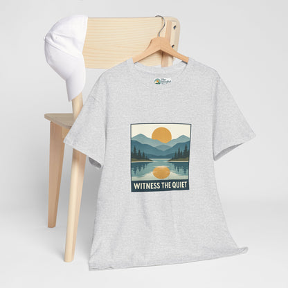 Witness the Quiet Sunset T-Shirt - Reflection Mindfulness Tee