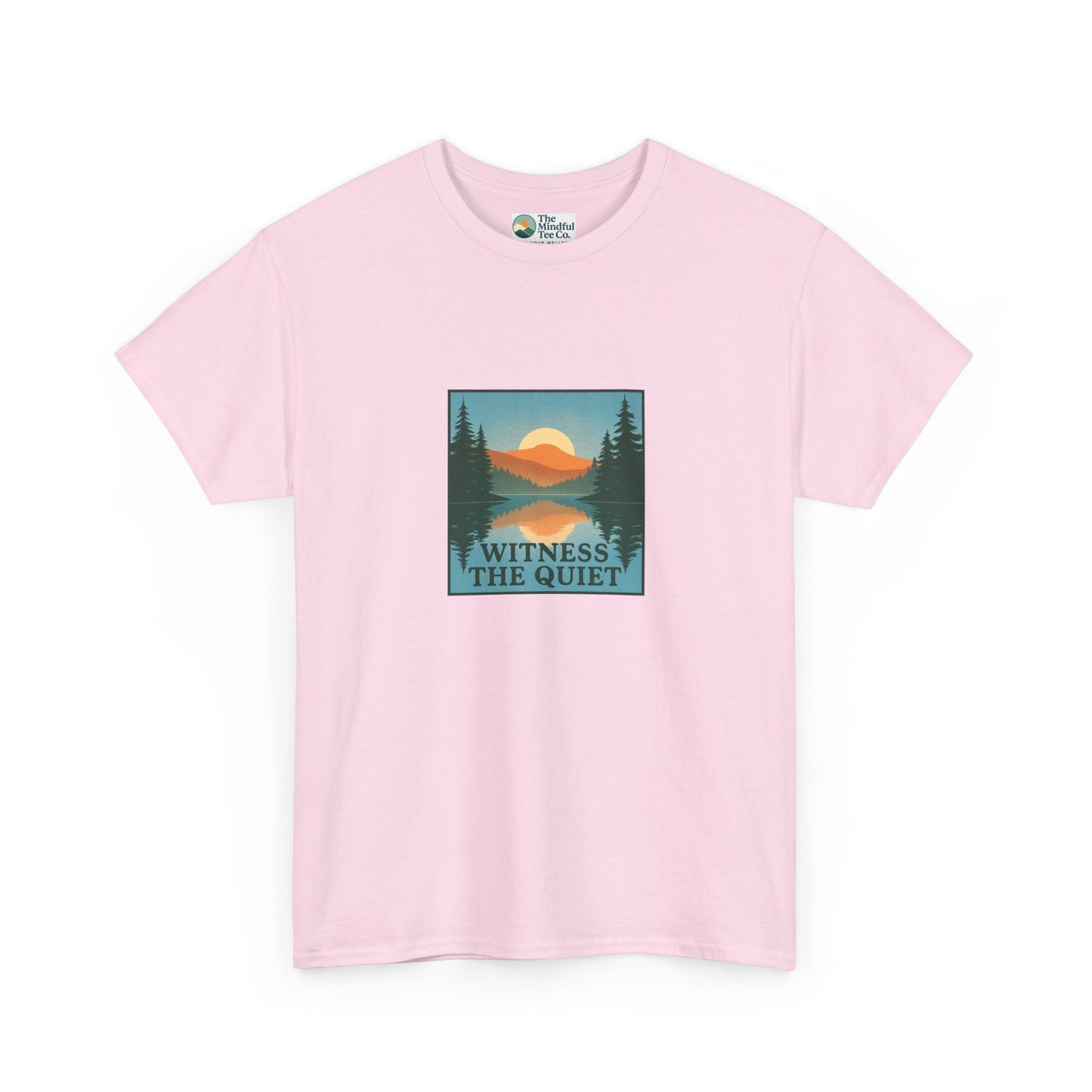 Witness the Quiet T-Shirt - Nature Mindfulness Reflection Tee