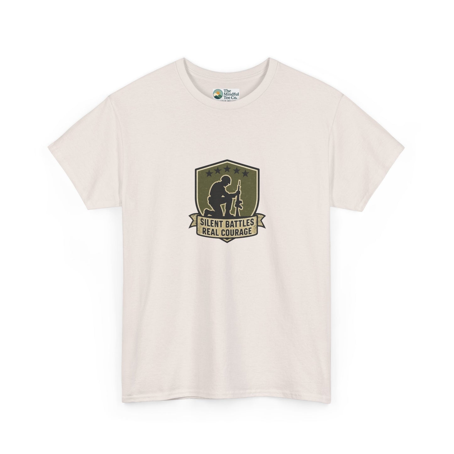 Silent Battles Real Courage T-Shirt – Military Mental Health Tee