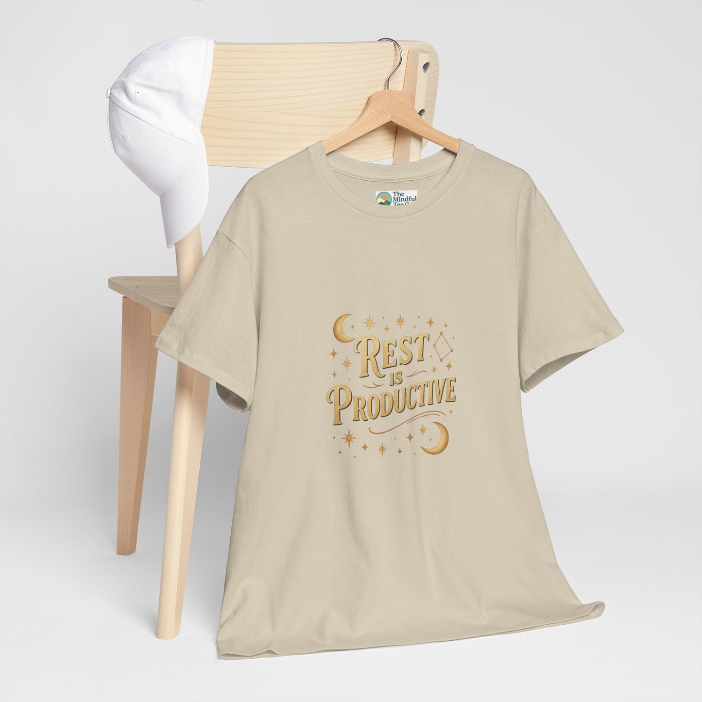Rest Is Productive T-Shirt – Celestial Self-Care Tee