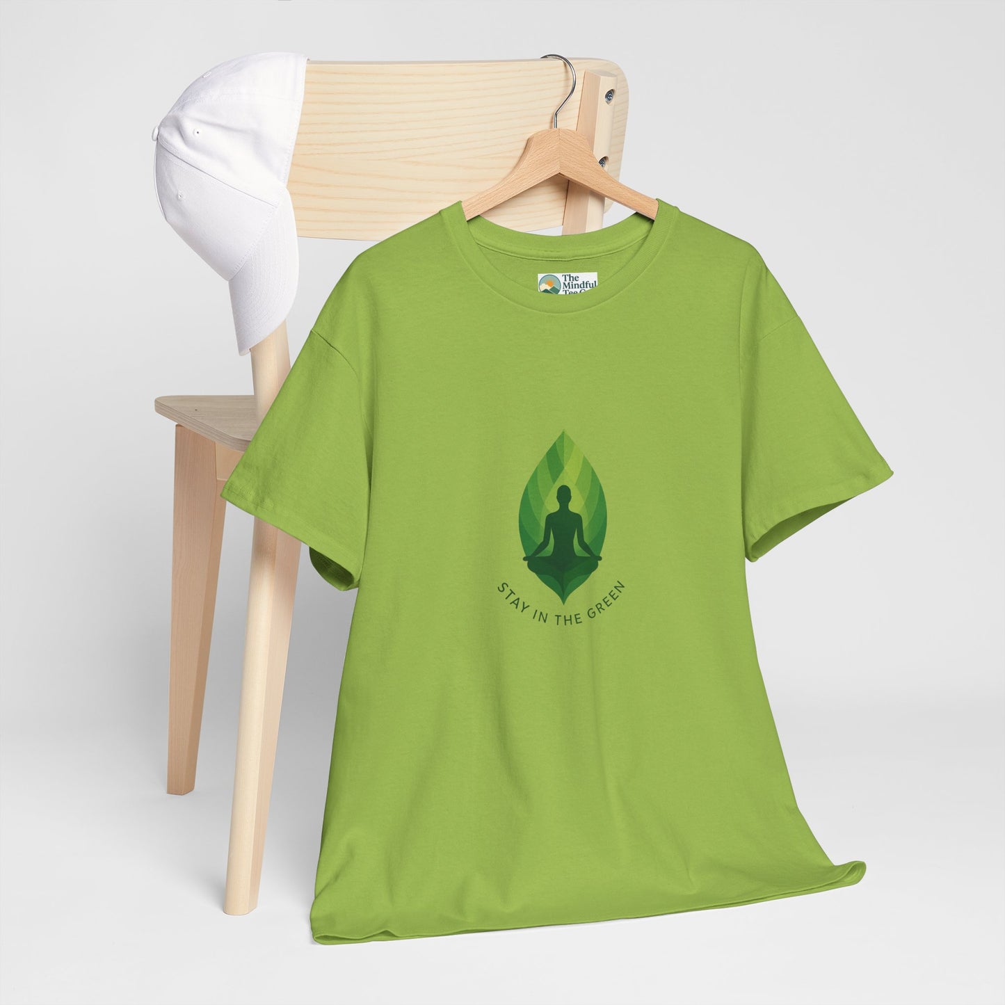 Stay in the Green T-Shirt – Minimalist Meditation Tee