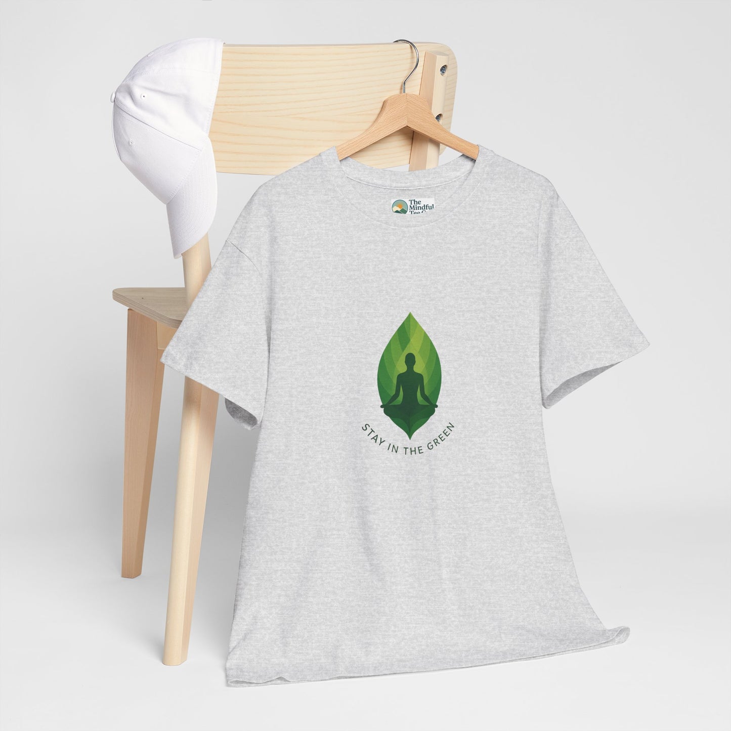 Stay in the Green T-Shirt – Minimalist Meditation Tee