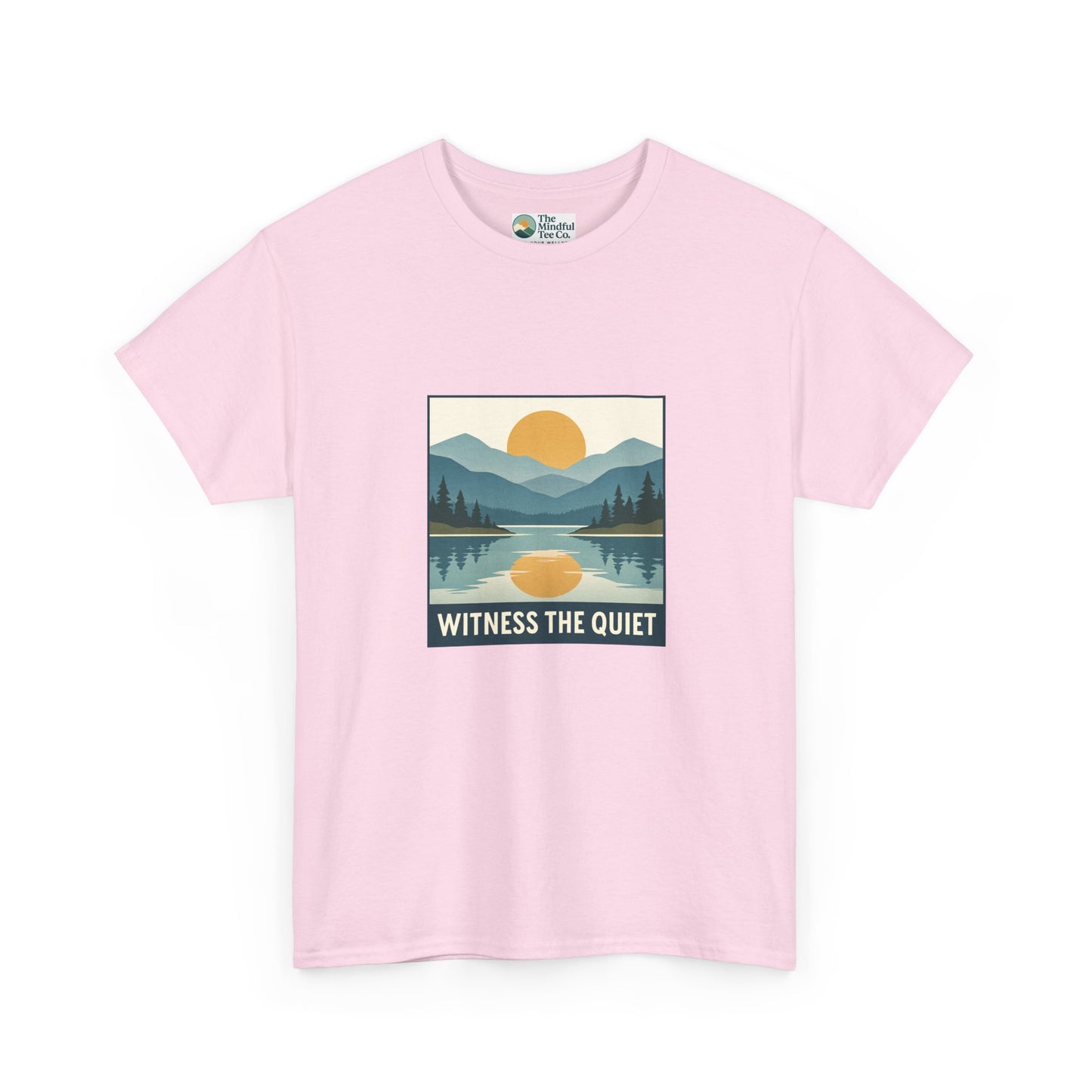 Witness the Quiet Sunset T-Shirt - Reflection Mindfulness Tee