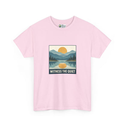 Witness the Quiet Sunset T-Shirt - Reflection Mindfulness Tee