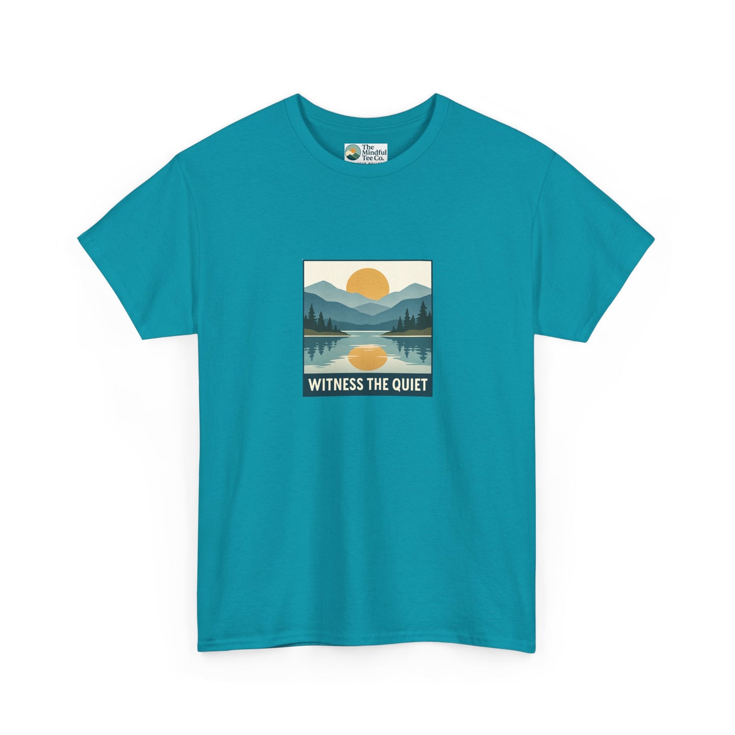 Witness the Quiet T-Shirt - Nature Mindfulness Sunset  Tee