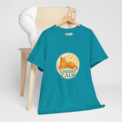 Choose Calm T-Shirt – Relaxing Cat Tee