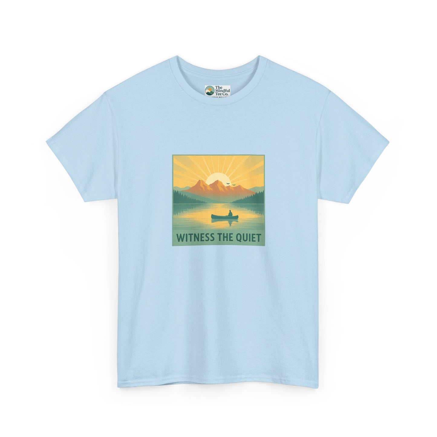 Witness the Quiet Canoe T-Shirt – Nature Mindfulness  Tee