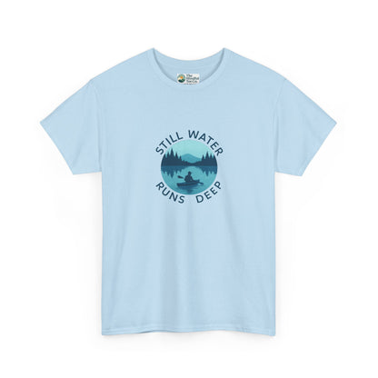 Still Water Runs Deep T-Shirt – Lake Reflection Mental Health Tee