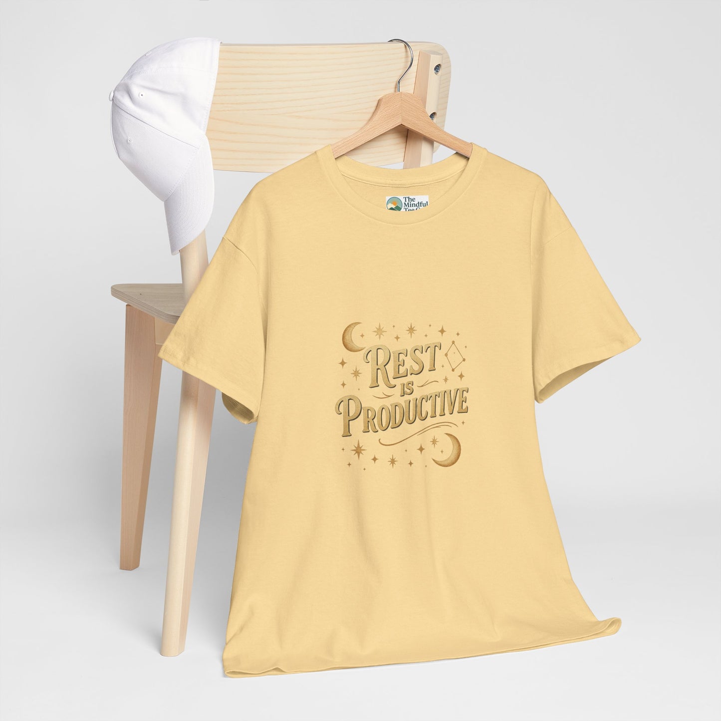 Rest Is Productive T-Shirt – Celestial Self-Care Tee