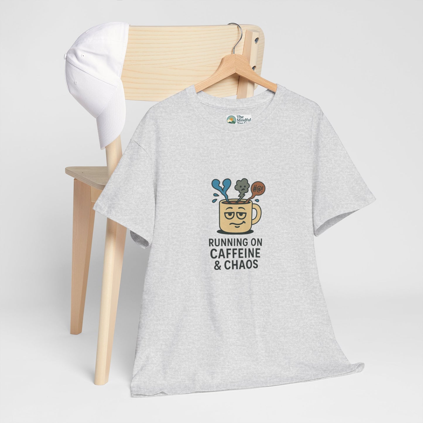 Running on Caffeine & Chaos T-Shirt – Funny Coffee Lover Tee