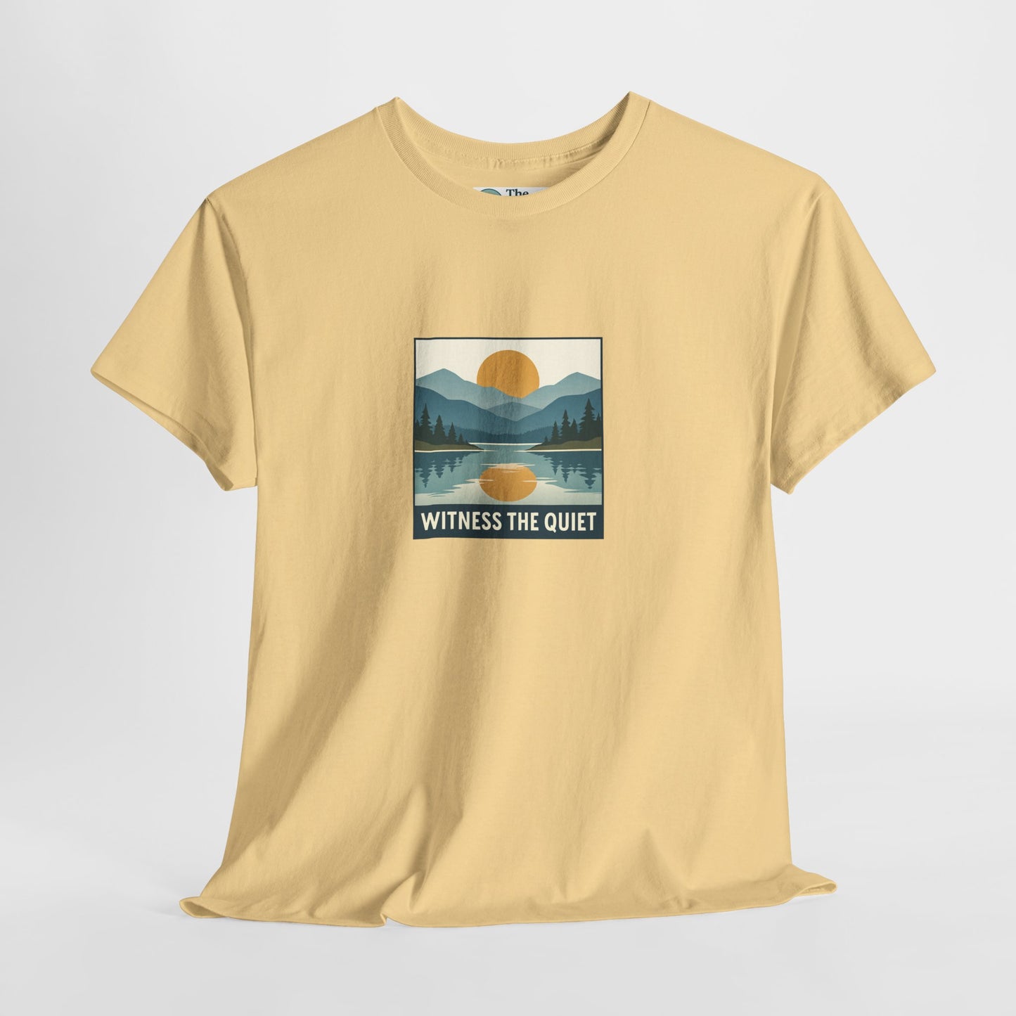 Witness the Quiet T-Shirt - Nature Mindfulness Sunset  Tee