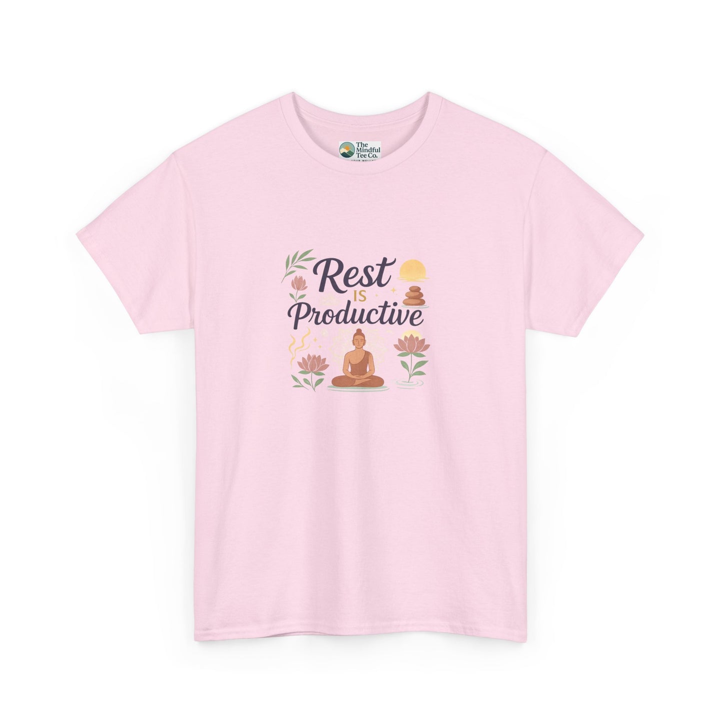 Rest Is Productive T-Shirt – Mindfulness & Meditation Tee