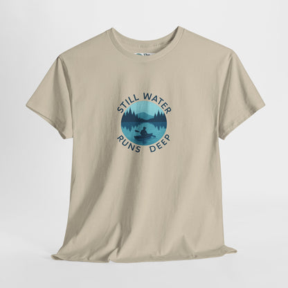 Still Water Runs Deep T-Shirt – Lake Reflection Mental Health Tee