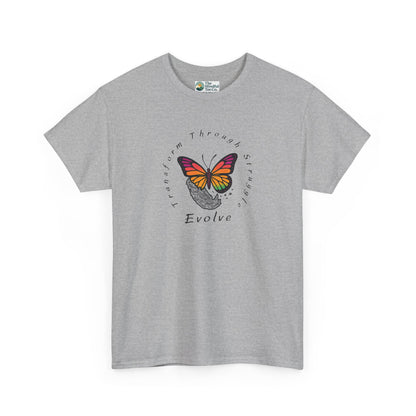 Transform Through Struggle T-Shirt - Butterfly Evolution