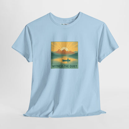 Witness the Quiet T-Shirt - Nature Mindfulness Canoe  Tee