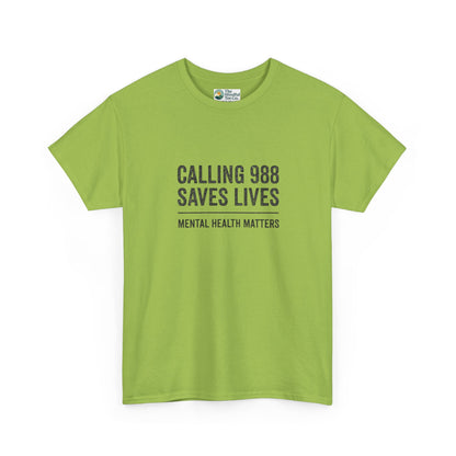 Calling 988 Saves Lives T-Shirt - Mental Health Awareness