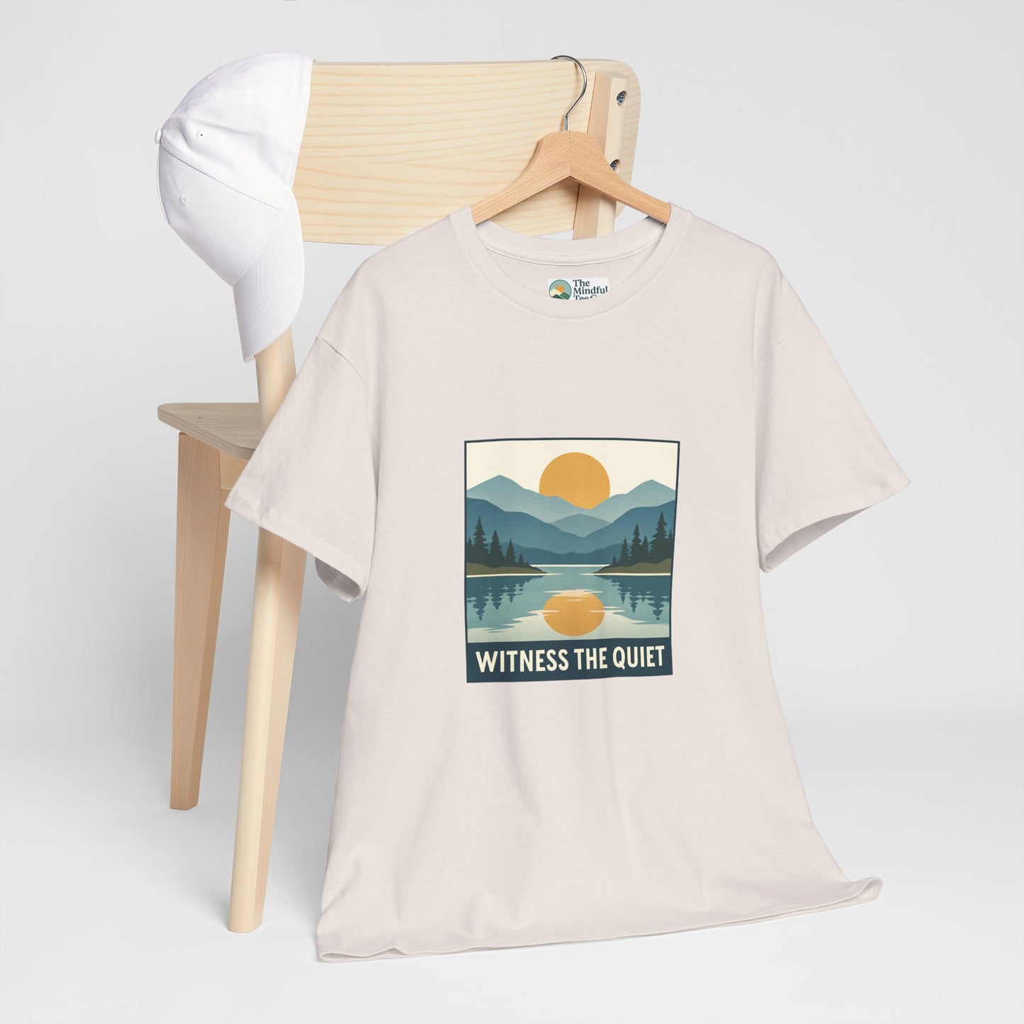 Witness the Quiet Sunset T-Shirt - Reflection Mindfulness Tee