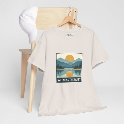 Witness the Quiet Sunset T-Shirt - Reflection Mindfulness Tee