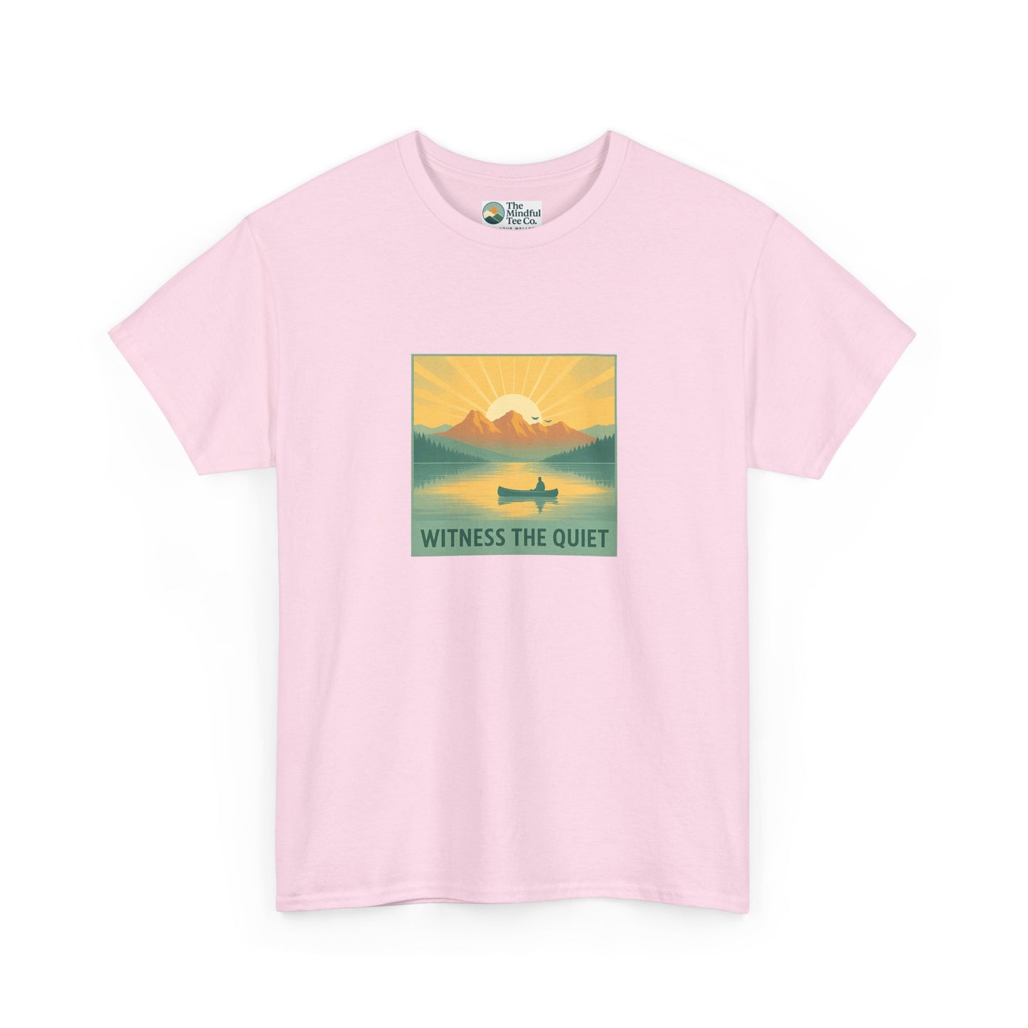 Witness the Quiet T-Shirt - Nature Mindfulness Canoe  Tee