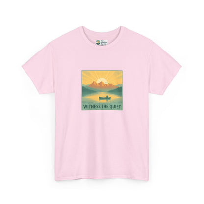 Witness the Quiet T-Shirt - Nature Mindfulness Canoe  Tee