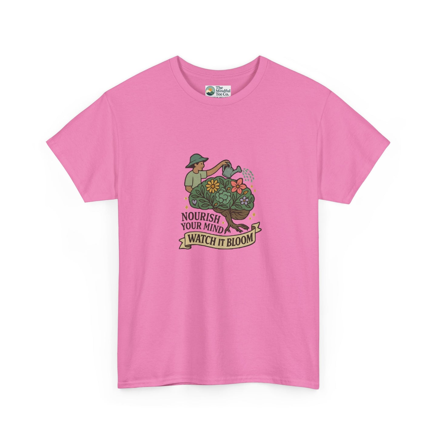 Nourish Your Mind Watch It Bloom T-Shirt – Mental Health & Self-Care Tee