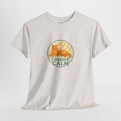Choose Calm T-Shirt – Relaxing Cat Tee