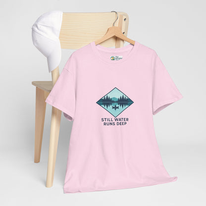 Still Water Runs Deep T-Shirt – Lake Reflection Mental Health Tee