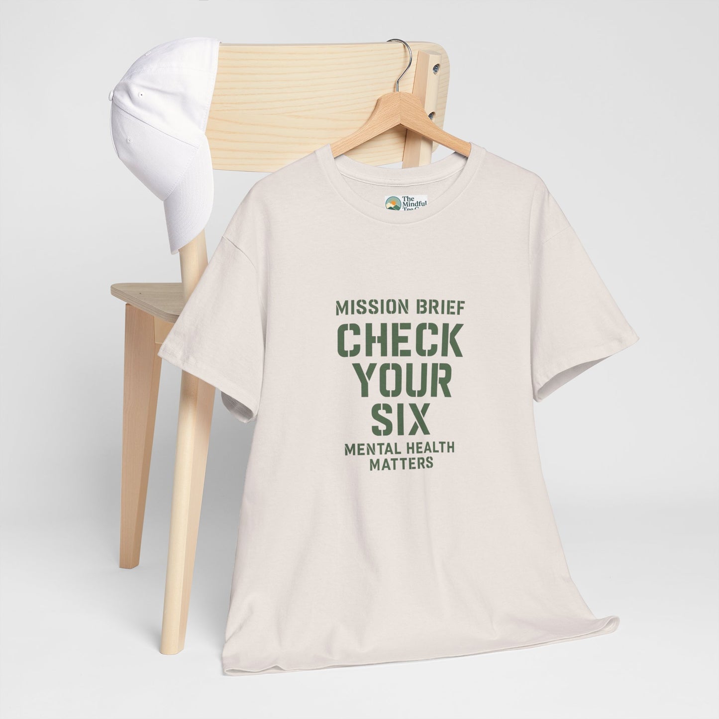 Mission Brief: Check Your Six T-Shirt - Military Mental Health Awareness  Tee