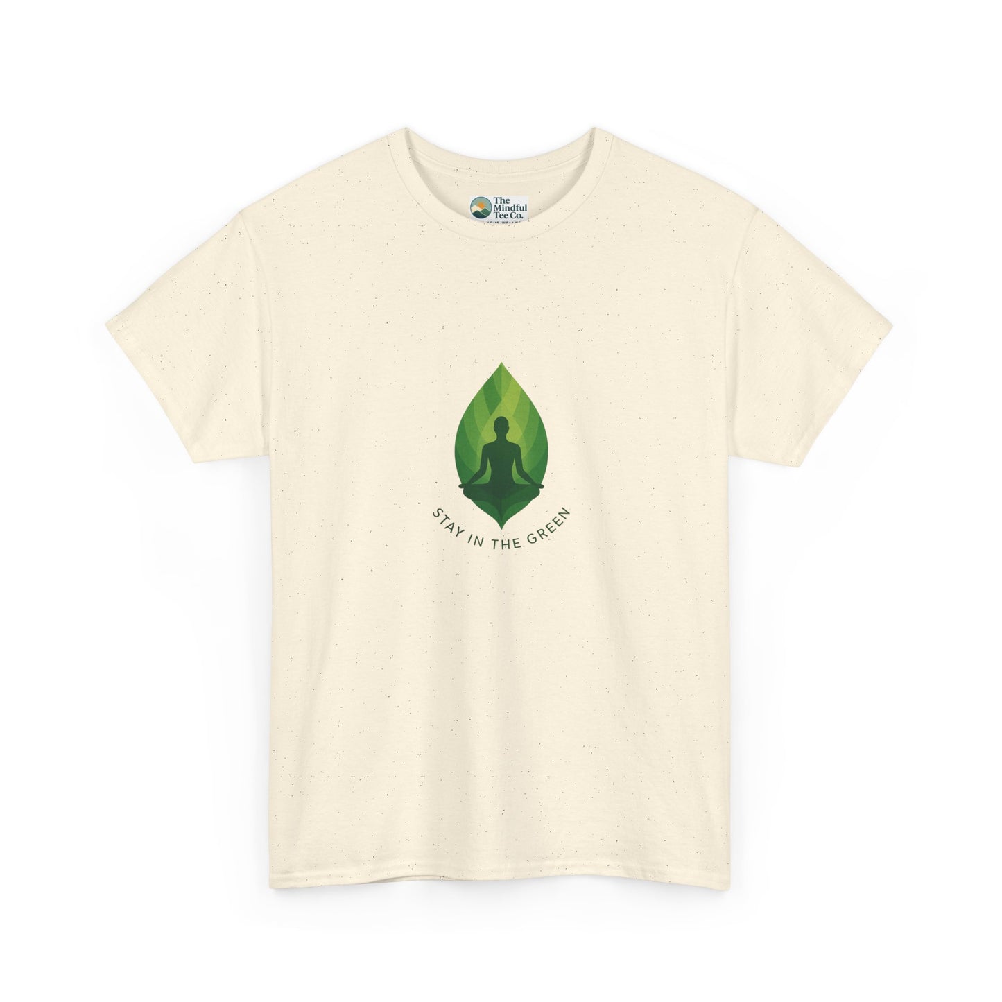 Stay in the Green T-Shirt – Minimalist Meditation Tee