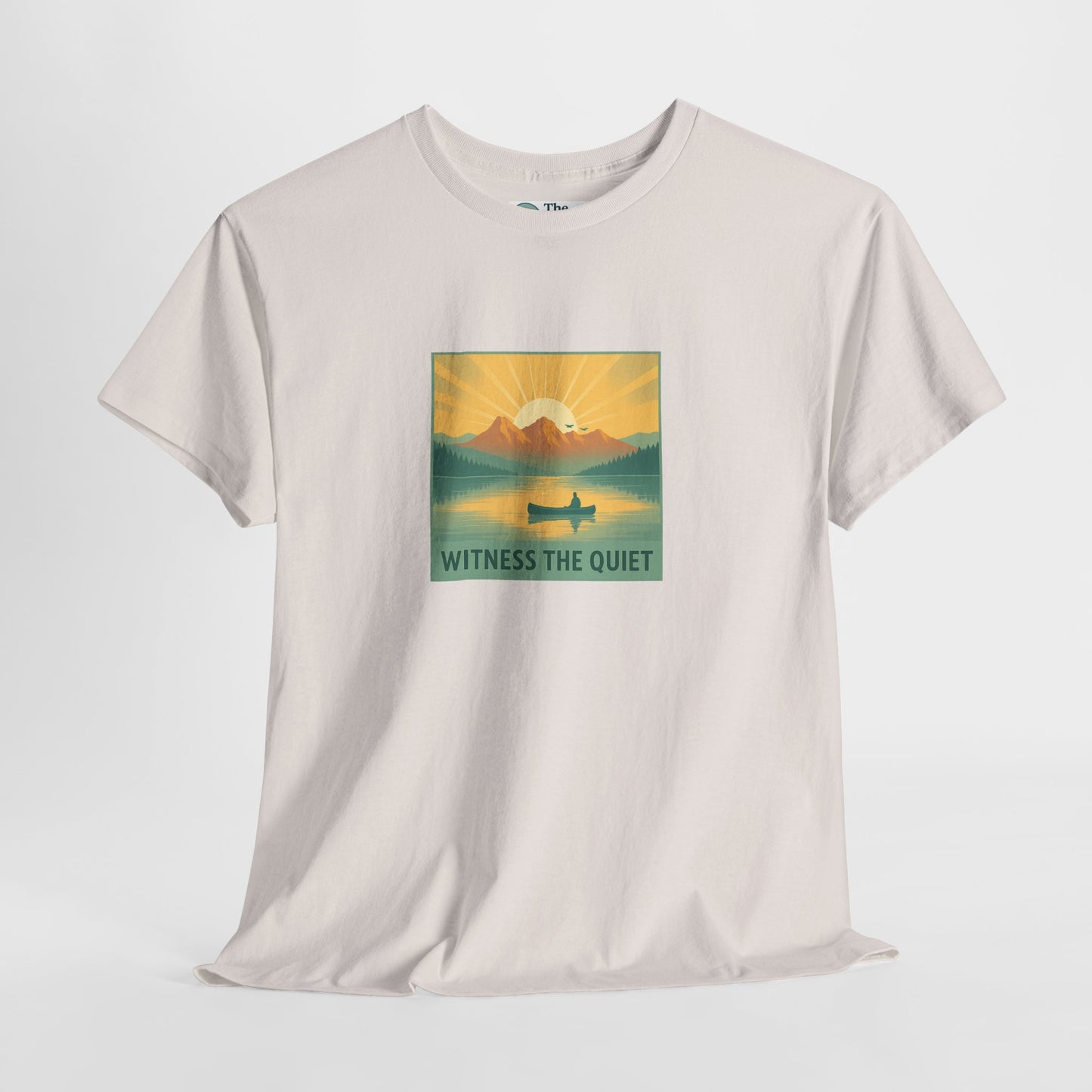 Witness the Quiet T-Shirt - Nature Mindfulness Canoe  Tee
