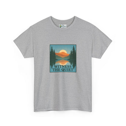 Witness the Quiet Reflection T-Shirt - Nature Mindfulness Tee