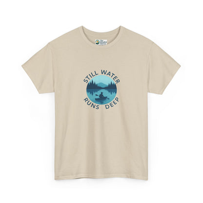 Still Water Runs Deep T-Shirt – Lake Reflection Mental Health Tee