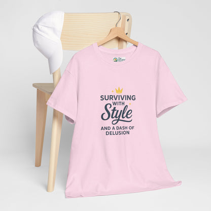 Surviving with Style T-Shirt – Mental Health & Self-Care Tee