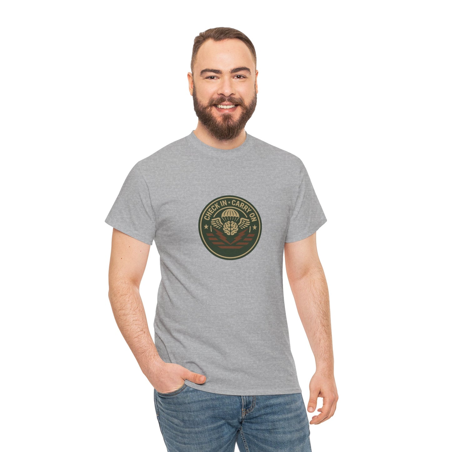 Check In, Carry On T-Shirt - Military Mental Health Tee