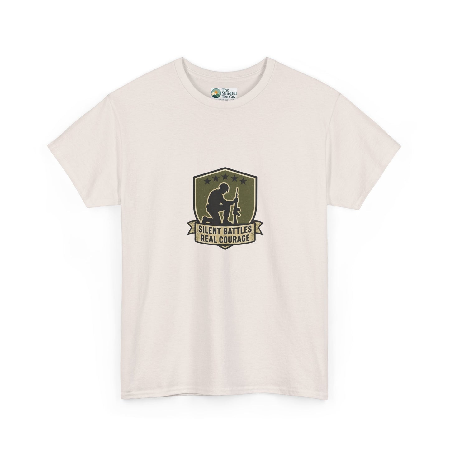 Silent Battles Real Courage T-Shirt – Military Mental Health Tee