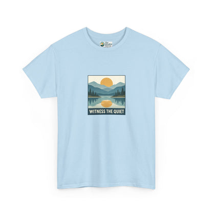 Witness the Quiet T-Shirt - Nature Mindfulness Sunset  Tee