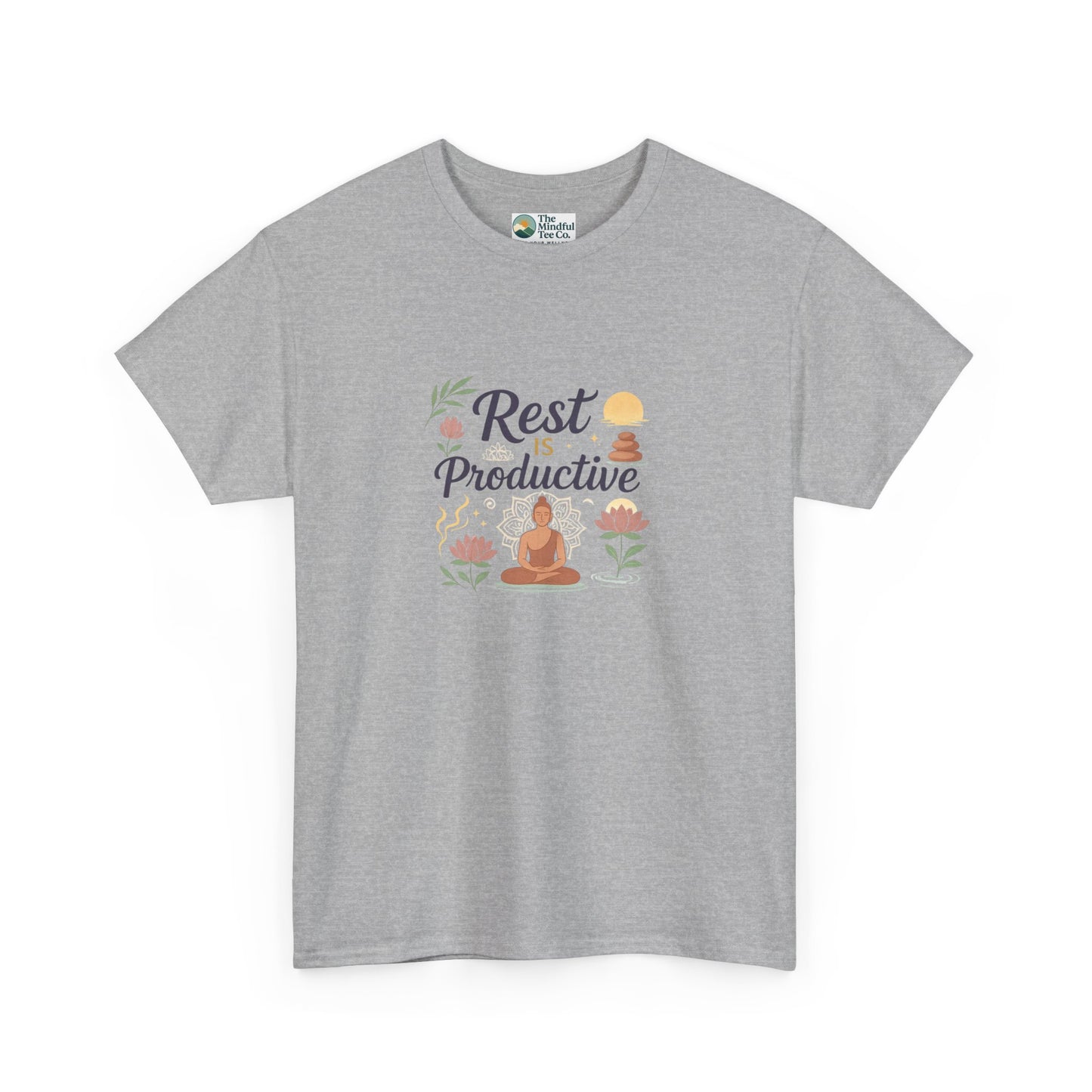 Rest Is Productive T-Shirt – Mindfulness & Meditation Tee
