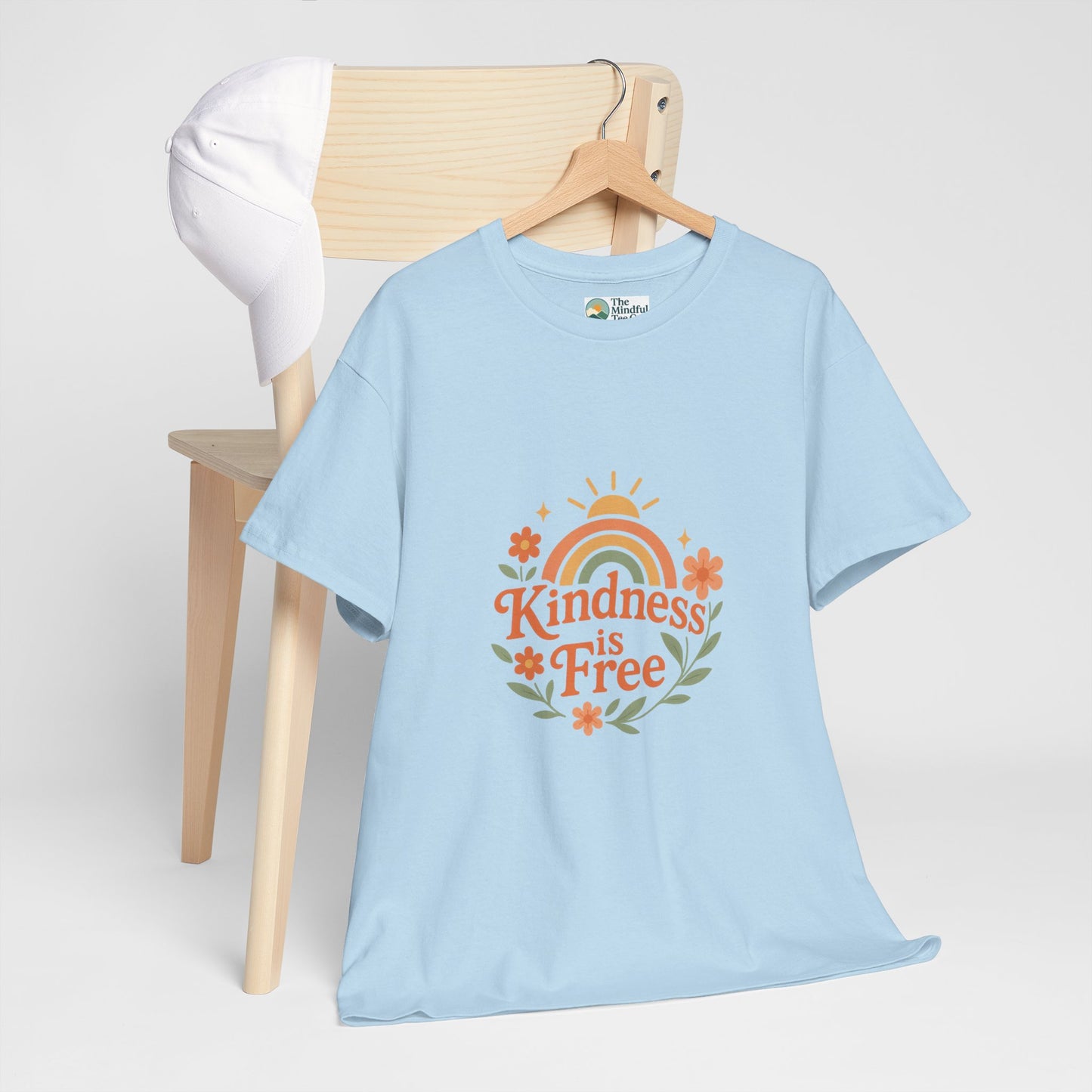 Kindness Is Free T-Shirt – Rainbow Positivity Tee