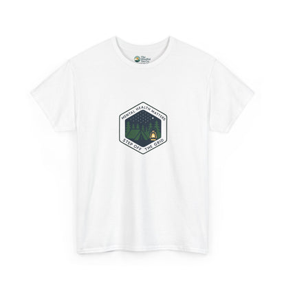 Step Off the Grid T-Shirt – Mental Health Matters Camping Tee
