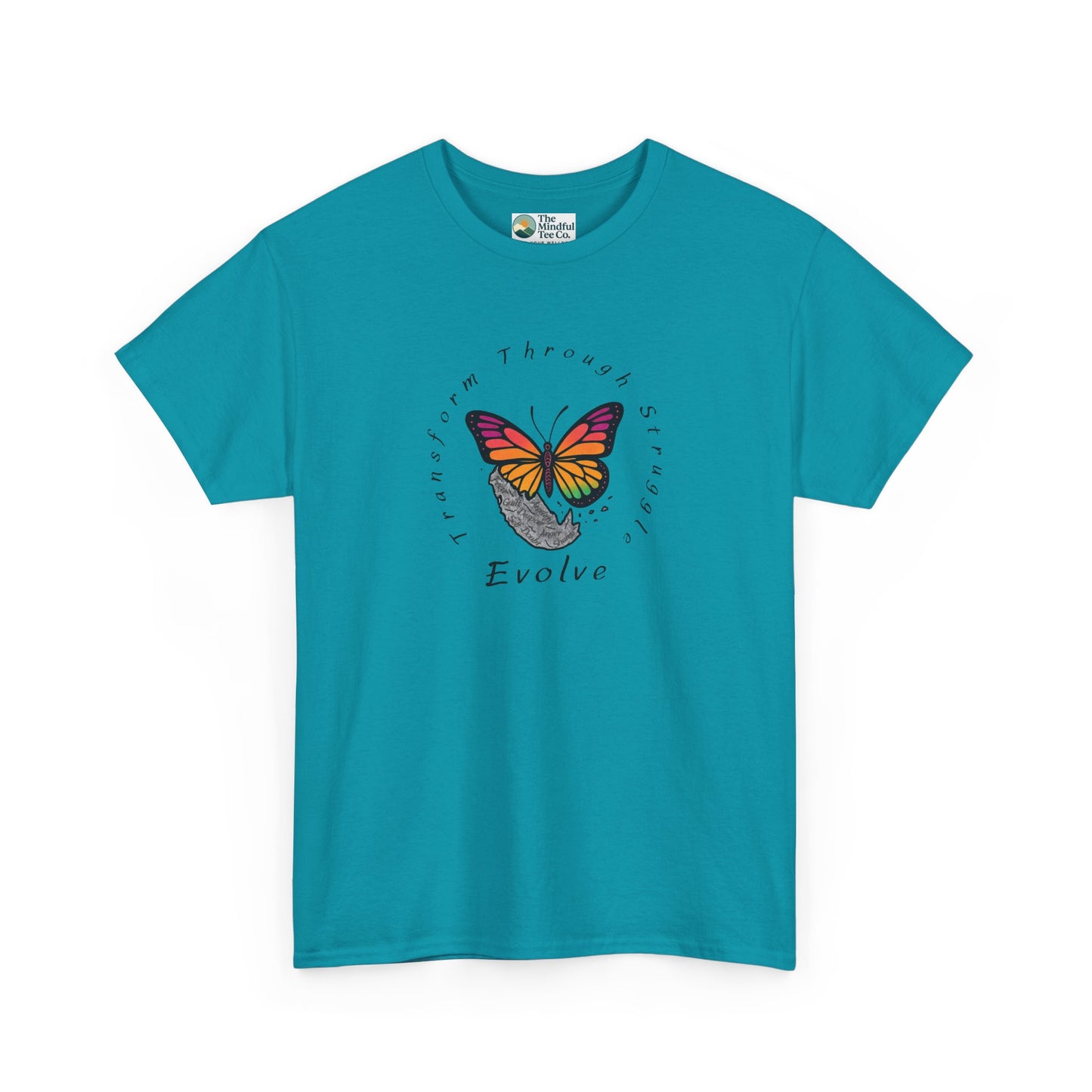 Transform Through Struggle T-Shirt - Butterfly Evolution